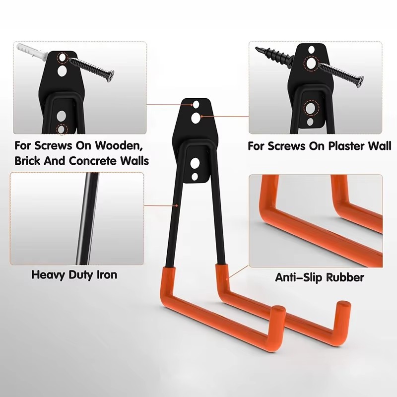 Gardening Tools Holder - ตะขอแขวนอุปกรณ์อเนกประสงค์สำหรับโรงรถ, ที่จัดเก็บเครื่องมือทำสวนในโรงรถ, ตะขอแขวนติดผนังอเนกประสงค์, ที่จัดเก็บเครื่องมือสำหรับงานหนัก