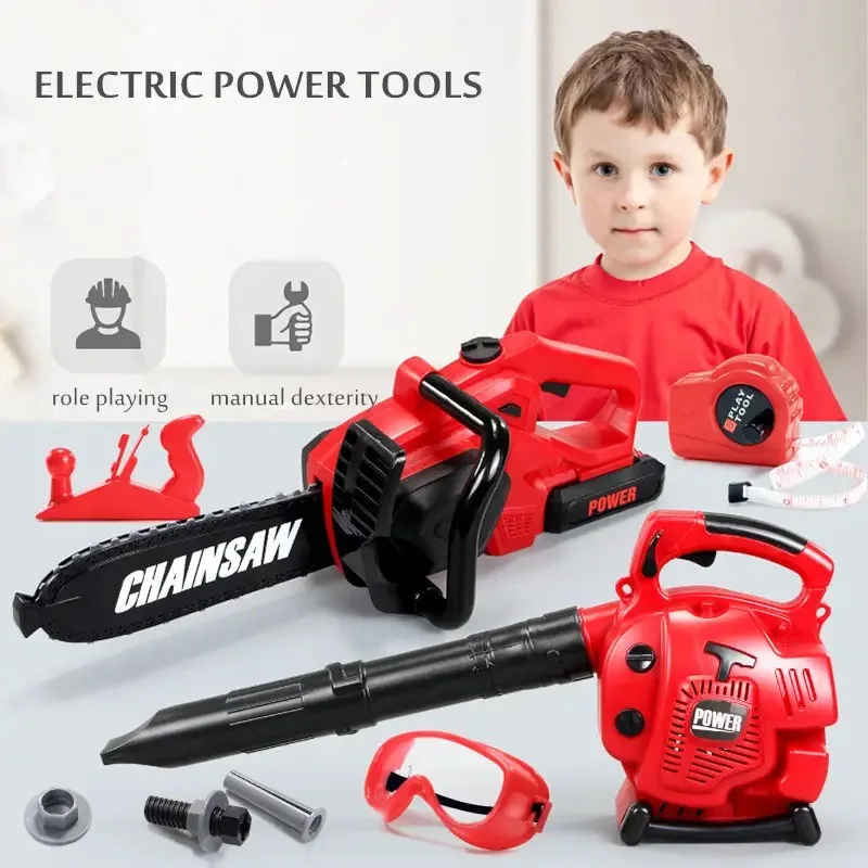 Gardening Tools For 3 Year Old - ของเล่นเด็กขนาดใหญ่ เลื่อยไฟฟ้า ชุดเครื่องมือเล่นสมมติ ชุดเลื่อยไฟฟ้าจำลอง ของเล่นบ้านจำลอง