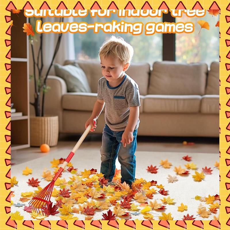 Gardening Tools For 3 Year Old - A008 คราดเด็กด้ามไม้เนื้อแข็งและคราดน่ารักสําหรับเด็ก, เครื่องมือทําสวนสําหรับเด็กอายุมากกว่า 3 ปี