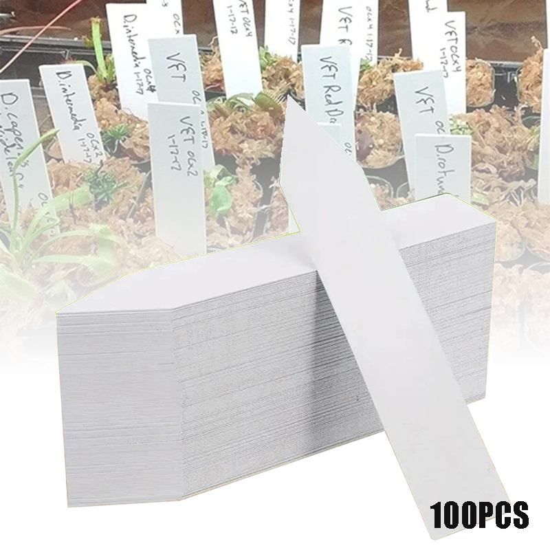 Gardening Tool Diy - 100pcs สวนป้ายพืชอุปกรณ์เสริมพืชดอกไม้หม้อแท็กพืชเนอสเซอรี่เครื่องหมายป้ายถาด Mark DIY เครื่องมือ