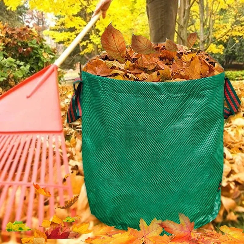Gardening Tools Bag - ถุงขยะสวนแบบใช้ซ้ำได้สำหรับงานหนัก, ถุงใส่อุปกรณ์ทำสวน, ถุงสำหรับใส่เศษต้นไม้และเศษหญ้าที่ใช้แล้ว