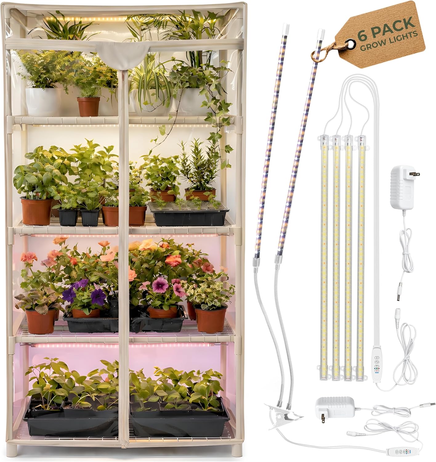 เรือนเพาะชำขนาดเล็กสำหรับปลูกพ - Greenhouse Mini Indoor บทวิจารณ์และราคา