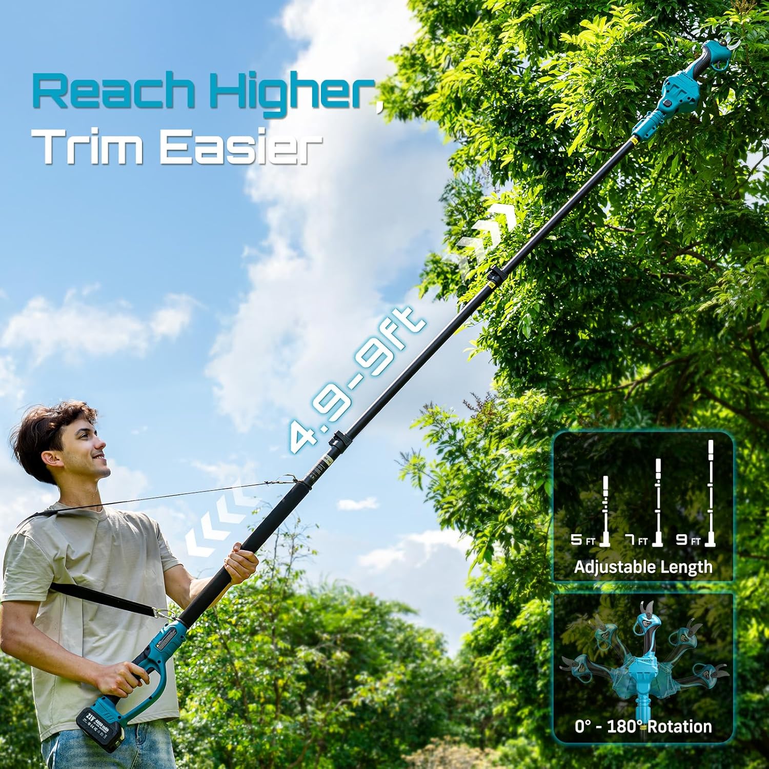 SEESII กรรไกรตัดกิ่งไฟฟ้าแบบไร - Gardening Tools Scissors บทวิจารณ์และราคา