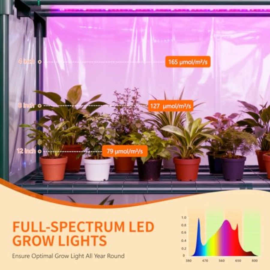 เรือนกระจกในร่มพร้อมไฟปลูกต้นไ - Greenhouse Mini Indoor บทวิจารณ์และราคา