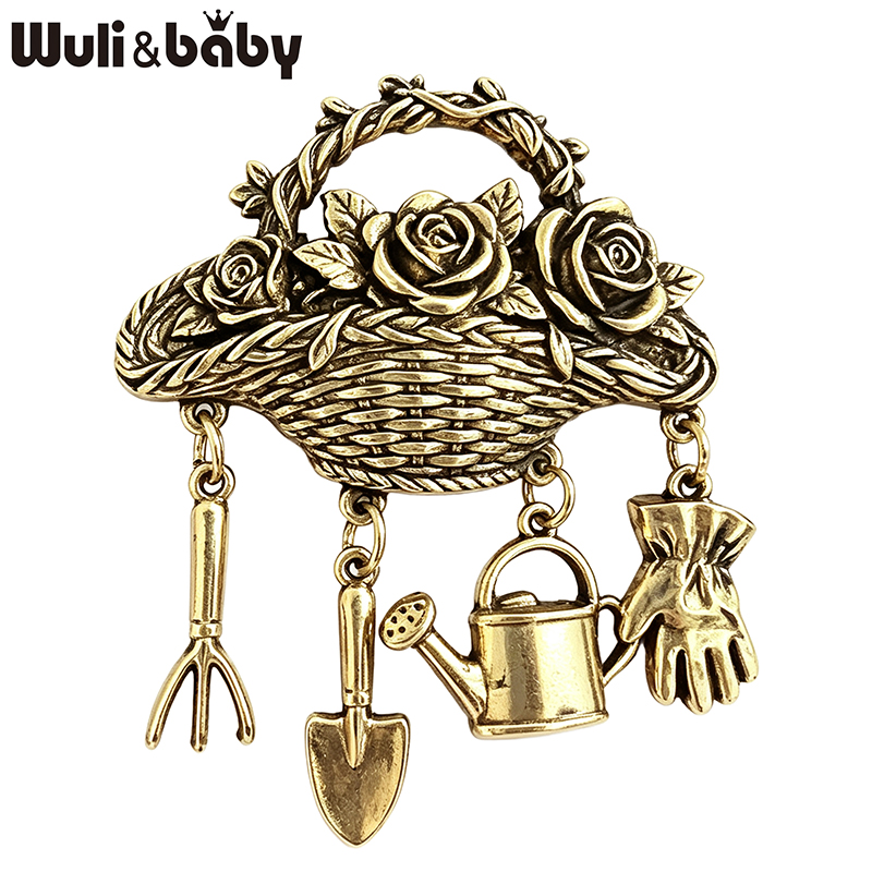 Wuli&baby เข็มกลัดลายตะกร้าดอก - Gardening Tools For 3 Year Old บทวิจารณ์และราคา