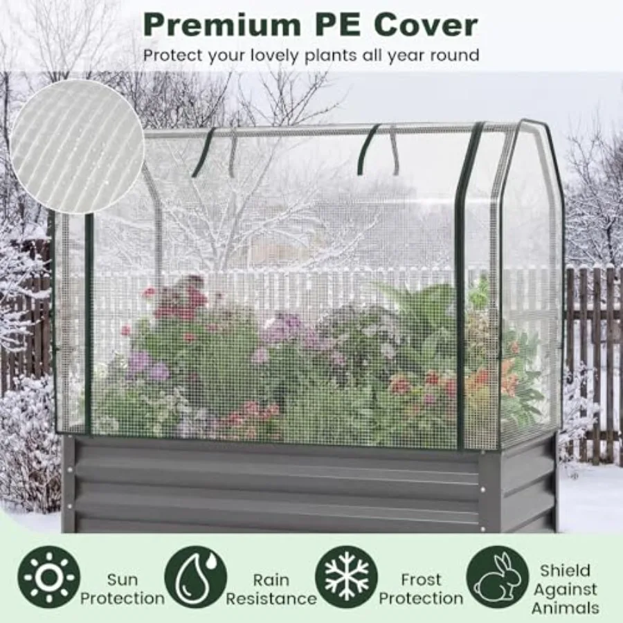 แปลงปลูกแบบยกสูงพร้อมขาตั้งและ - Greenhouse Mini Indoor บทวิจารณ์และราคา