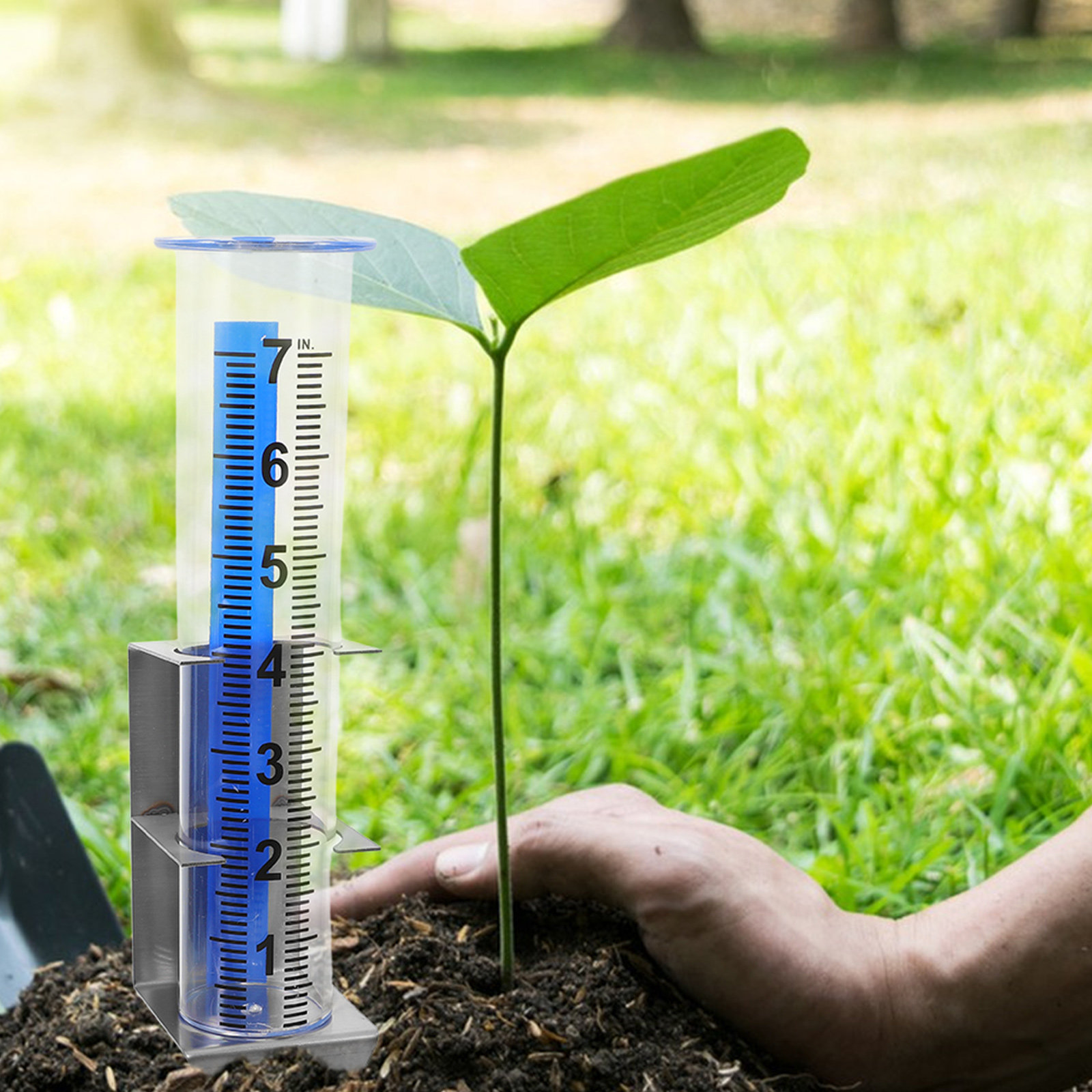 เครื่องวัดปริมาณน้ำฝน พร้อมขาต - Gardening Tools Holder บทวิจารณ์และราคา